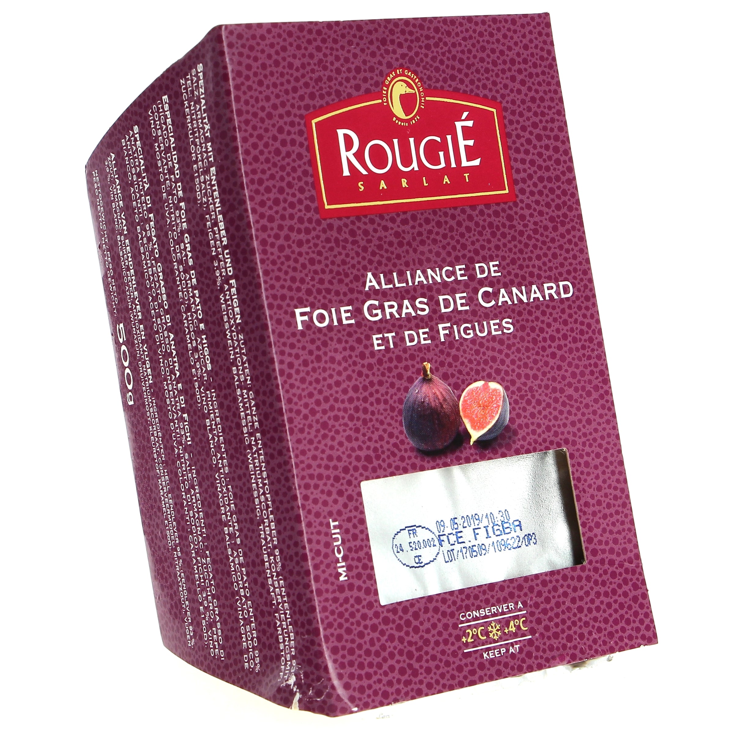 Foie gras de canard aux figues - 500g