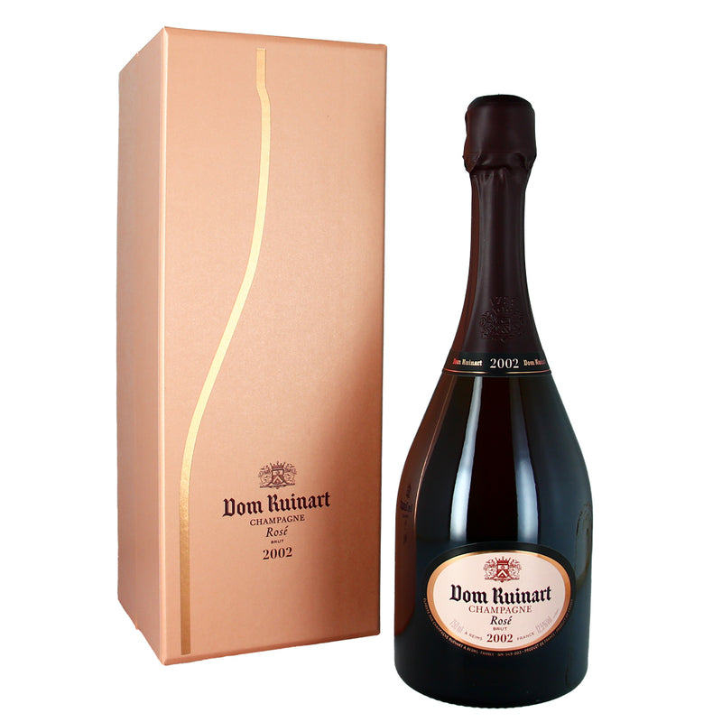Champagne Brut rosé Dom Ruinart avec coffret 2002 - 75cl