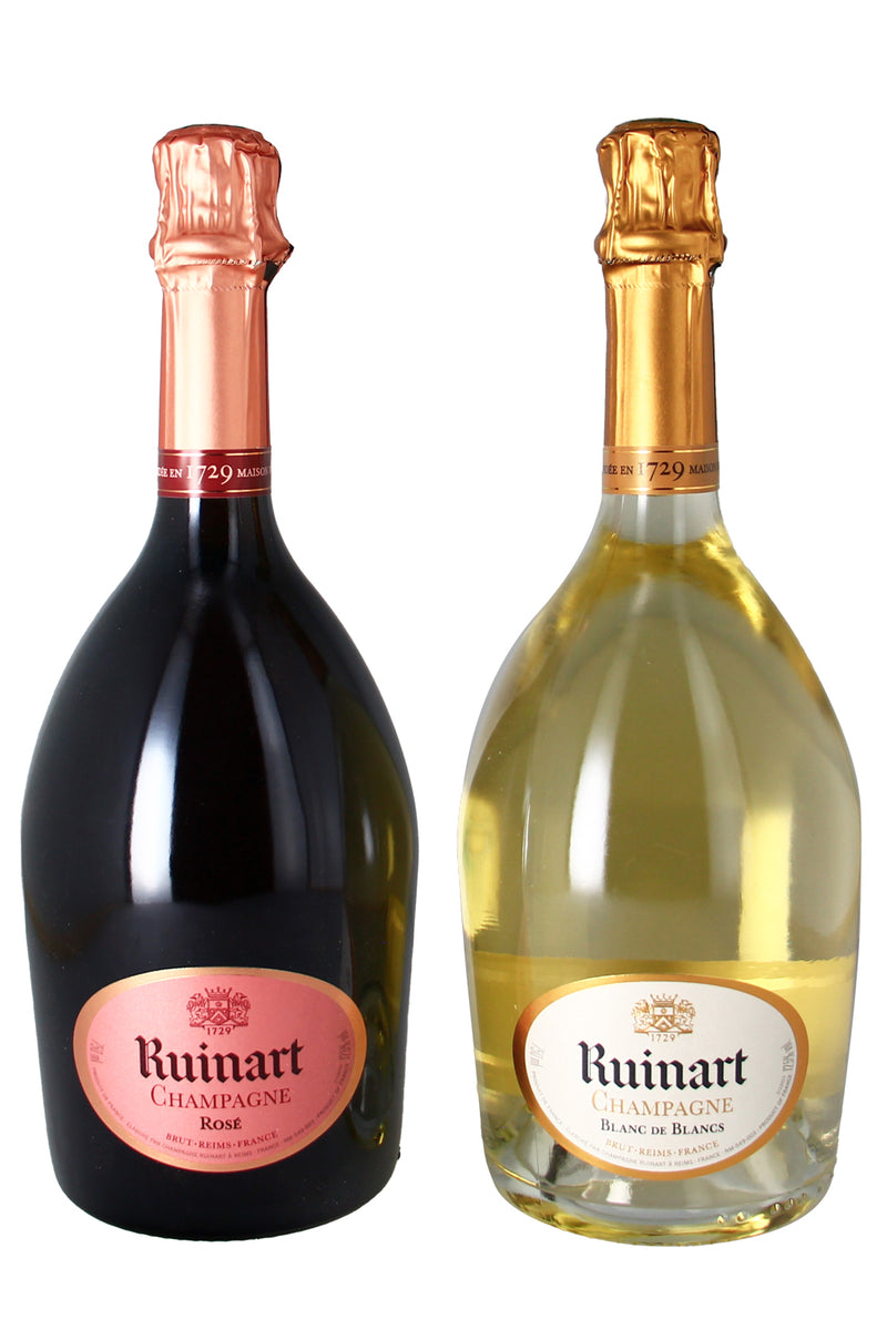 Champagne Ruinart Wooden Box Collection White And Rosé - 75Cl