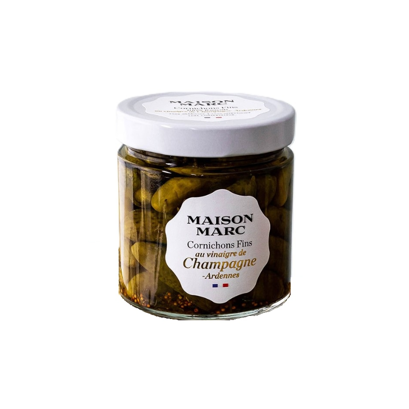 Cornichons fins français au vinaigre de Champagne-Ardenne - 210g NE - 385g