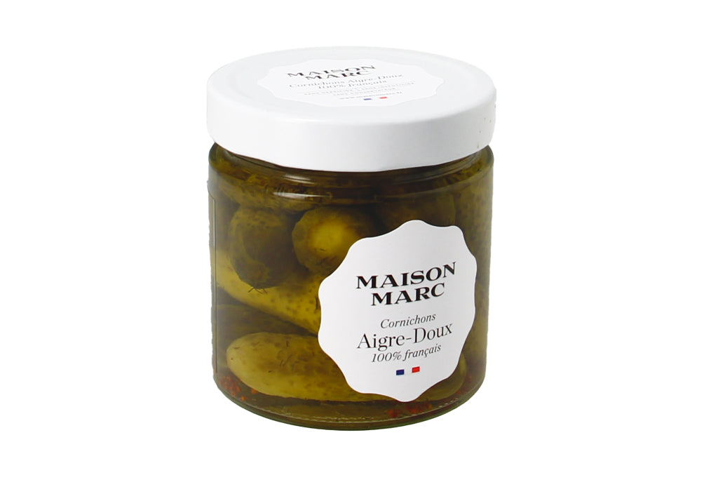 Cornichons Aigre Doux français - 310g net égoutté