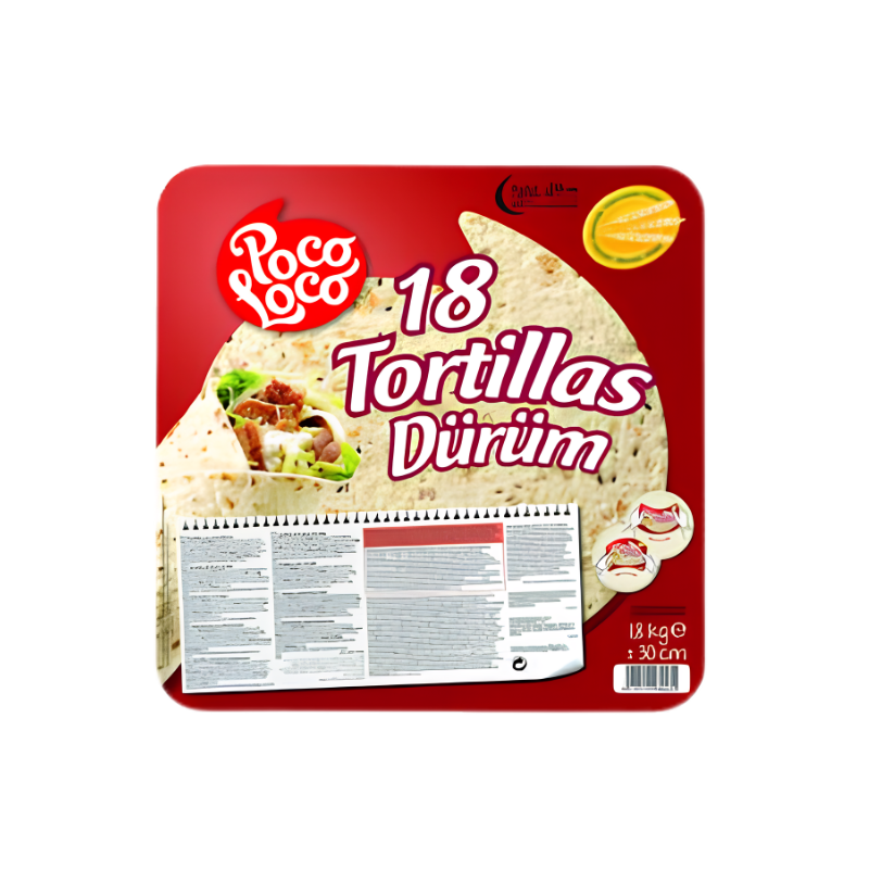 Wheat Tortillas 30cm - 18 pieces