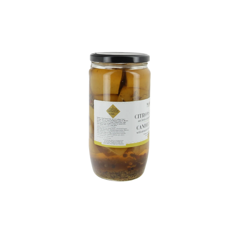 Citrons confis aux herbes aromatiques et baies Médelys (400g net égoutté) - 760g
