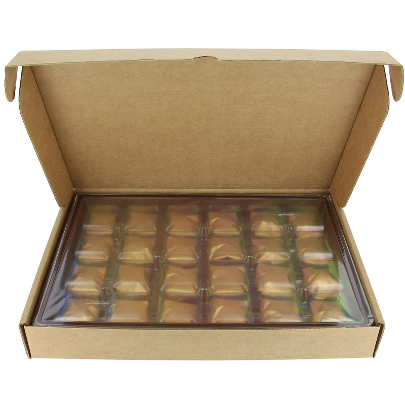 Plateau de 24 marrons glacés 18/20g sous alu or - 480g