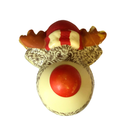 Olaf: tête de renne en chocolat blanc, garni - 120g