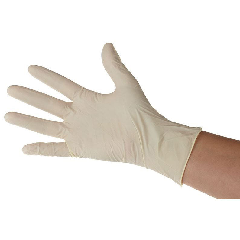 Gant latex naturel poudré taille L - 10 x 100 gants