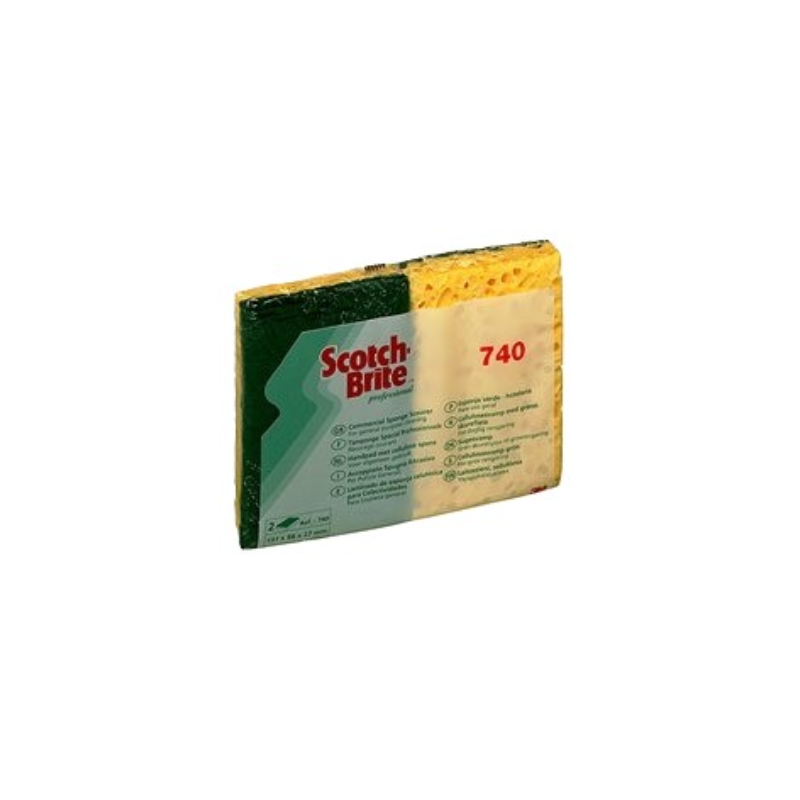 Eponge Scotch-Brite 3M Tamponges - Vert - 131 x 88mm - 906056 - x10