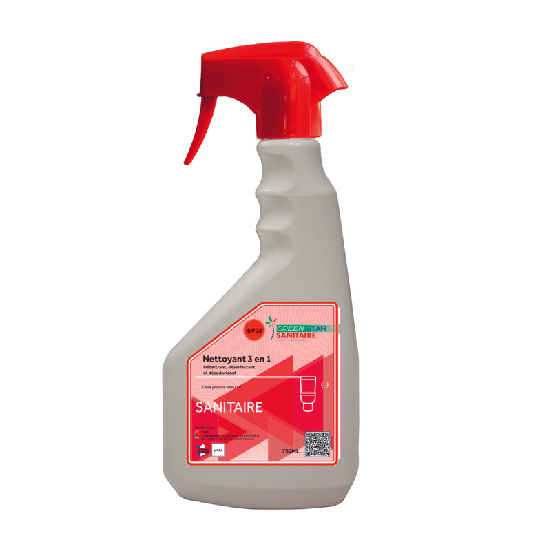 Detergent desinfectant desodorisant sanitaire green star 750ml