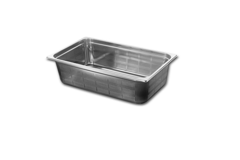 Bac GN1/1 - Perforé - Hauteur 100 mm - Inox 18/10 (1 X 1 unité )