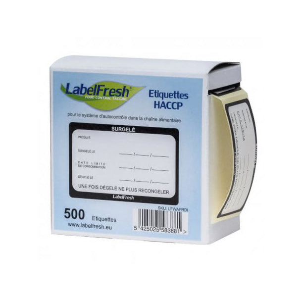 Etiquette LabelFresh Labels "surgelés" 70x45 mm ( 906209 ) (1 X 500 unités )