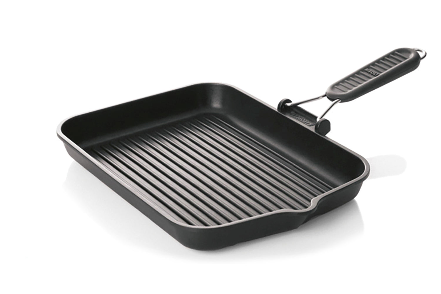 Grill manche rabattable 46x26 cm - Fonte aluminium ( 501665 ) (1 X 1 unité )