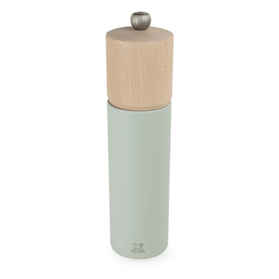 21cm manual beechwood salt mill, sage green