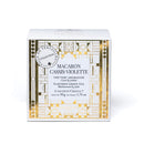 Coffret macaron cassis violette - 25 sachets cristal