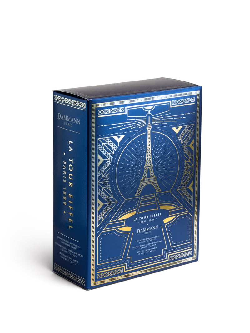 Coffret tour Eiffel 20 sachets cristal assortis