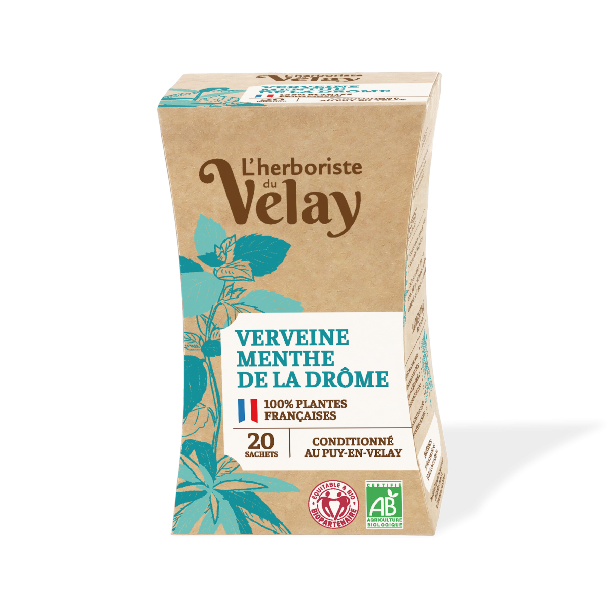 Infusion Verveine menthe de la Drôme - 20 sachets