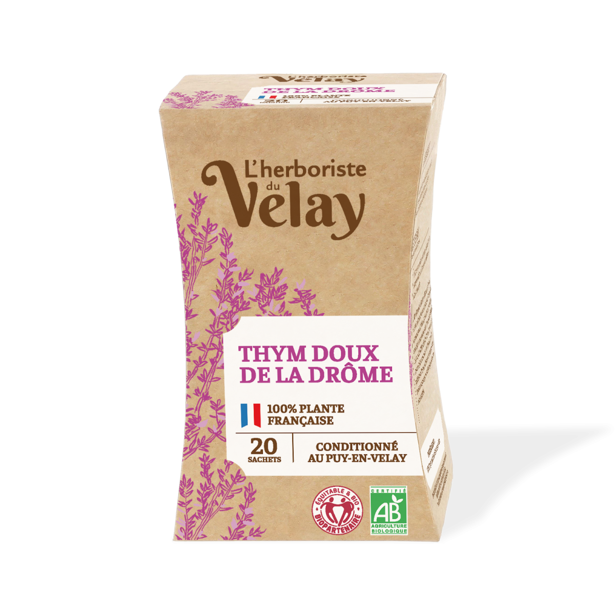 Infusion thym doux de la Drôme - 20 sachets