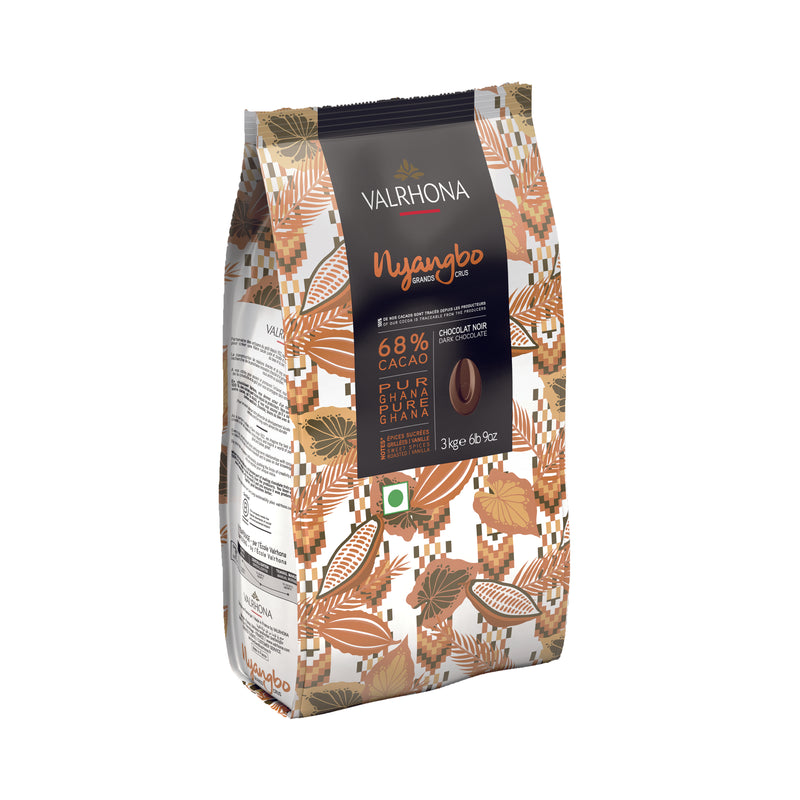 Dark Chocolate Couverture Nyangbo 68% Beans - 3Kg
