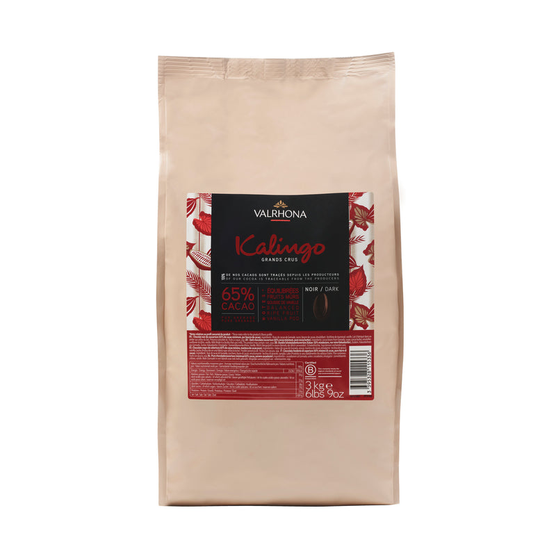 Pure Dark Chocolate Couverture 65% Grenade Kalingo Beans - 3Kg
