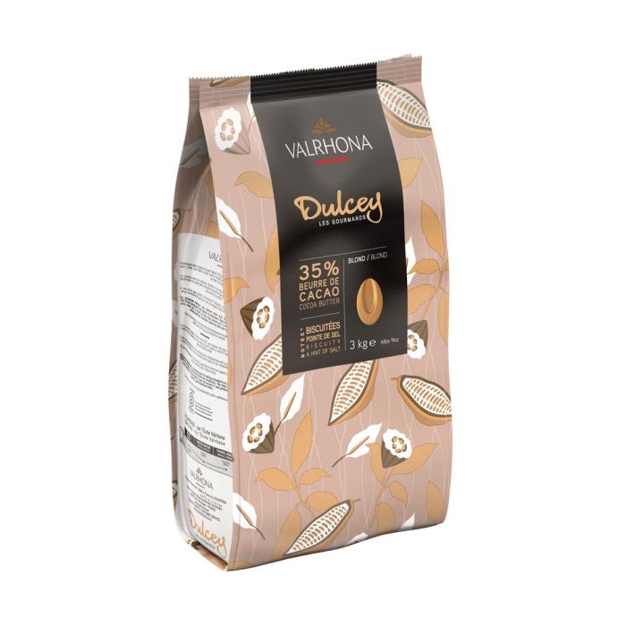 Blond Chocolate Couverture 32% Dulcey Beans - 3Kg