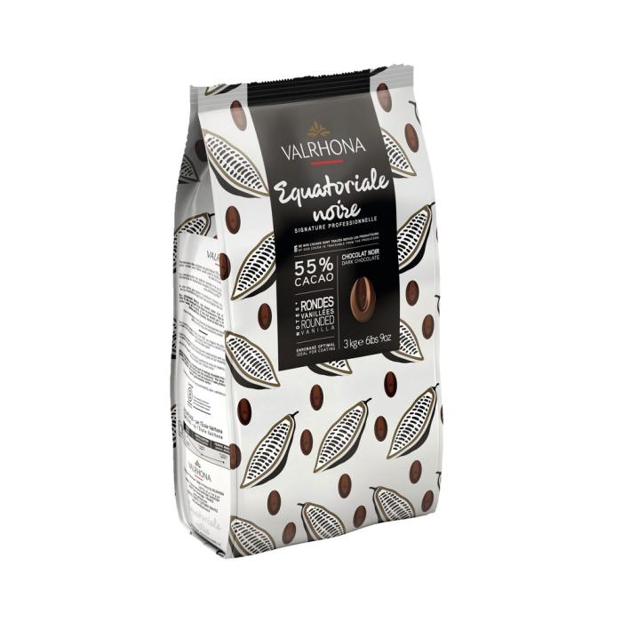 Equatorial Dark Chocolate Couverture 55% Beans - 3Kg