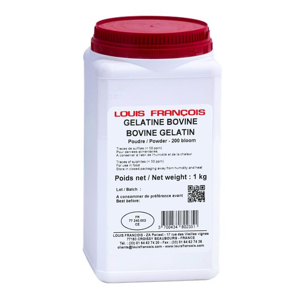 Gelatin Bovine 200Blm Powder - 1Kg