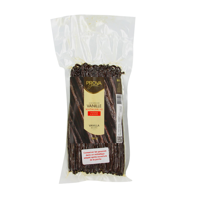 Gousses de vanille Bourbon de Madagascar T17+ - 250g