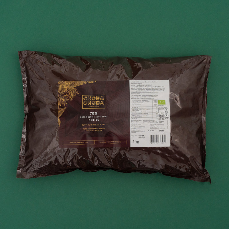 Chocolat de couverture Nativos noir 70% - 2kg