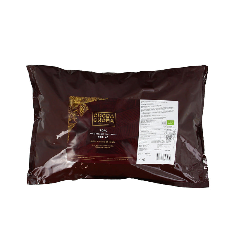 Chocolat de couverture Nativos noir 70% - 2kg