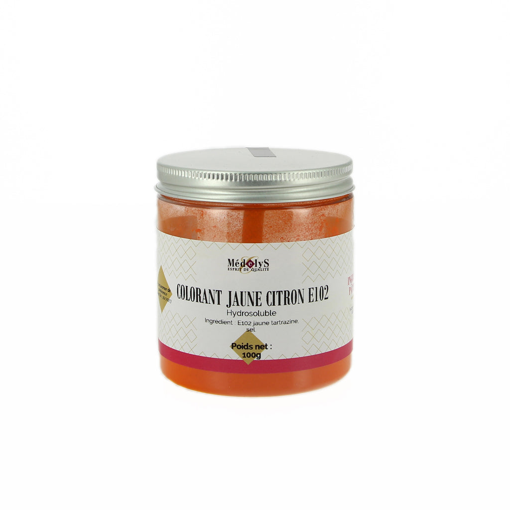 Colorant jaune citron hydrosoluble - 100g