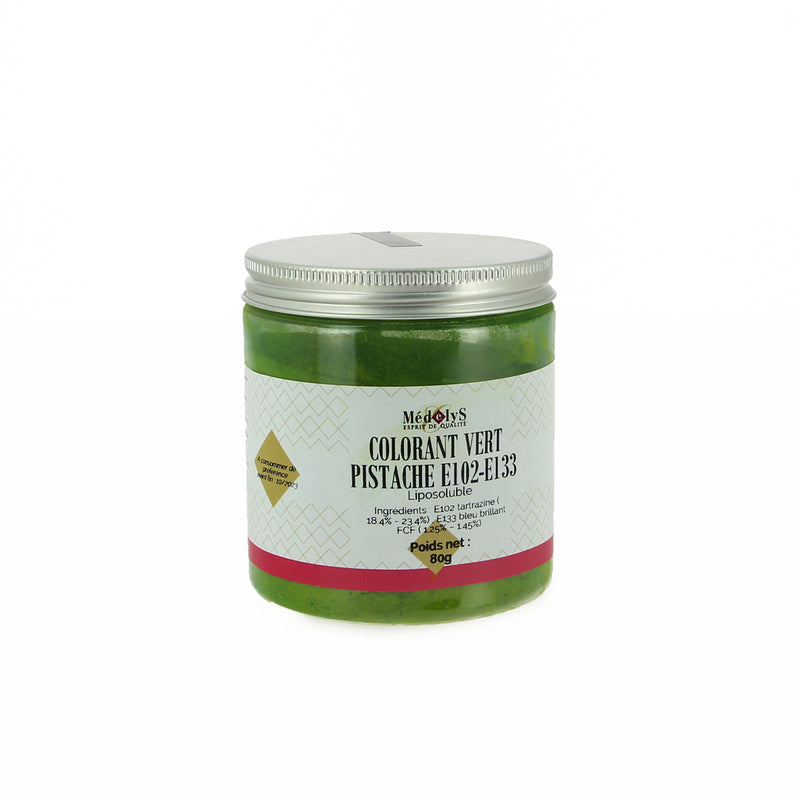 Pistachio Green Coloring E102-E133 Soluble - 80G