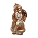 Père Noël en chocolat au lait 19cm - 100g