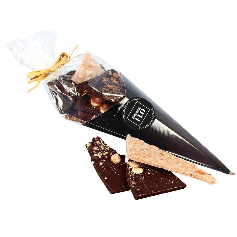 Bouquet de chocolats généreux assortis lait, noir et blanc - 250g