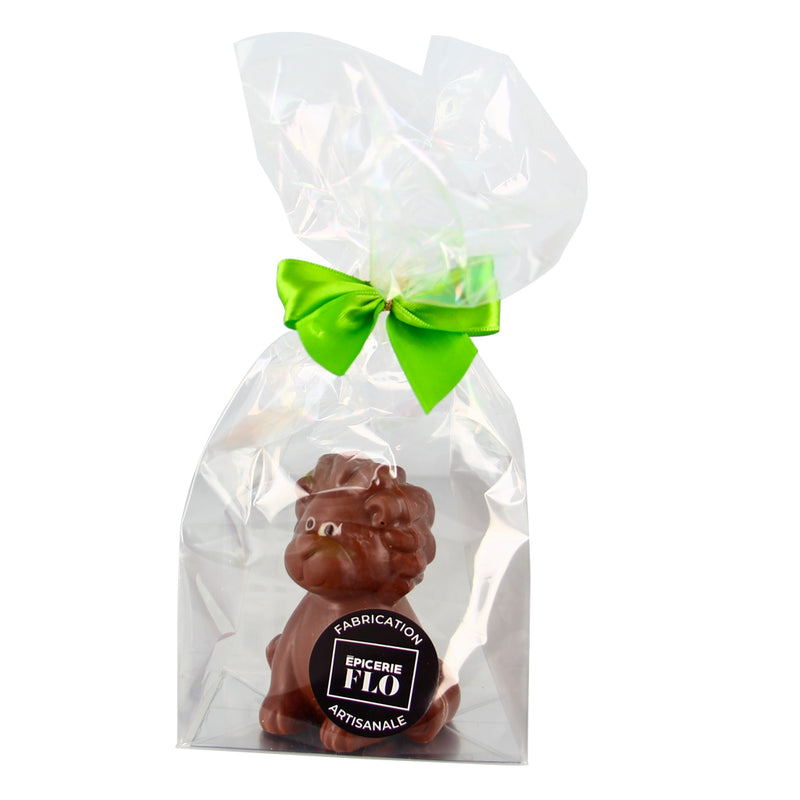 Le lion "Ludo" en chocolat au lait 11cm - 85g