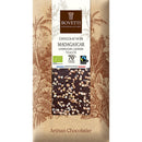 Tablette de chocolat noir Madagascar 70% et sarrasin germé et toasté - 100g