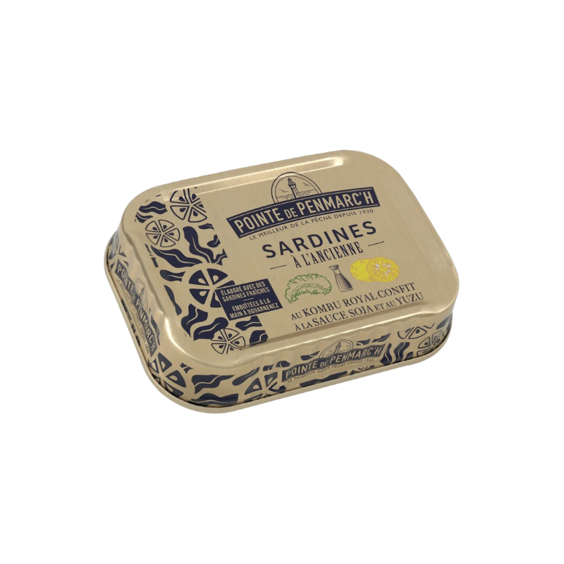 Sardines à l'ancienne au Kombu royal confit à la sauce soja et au Yuzu - 115g