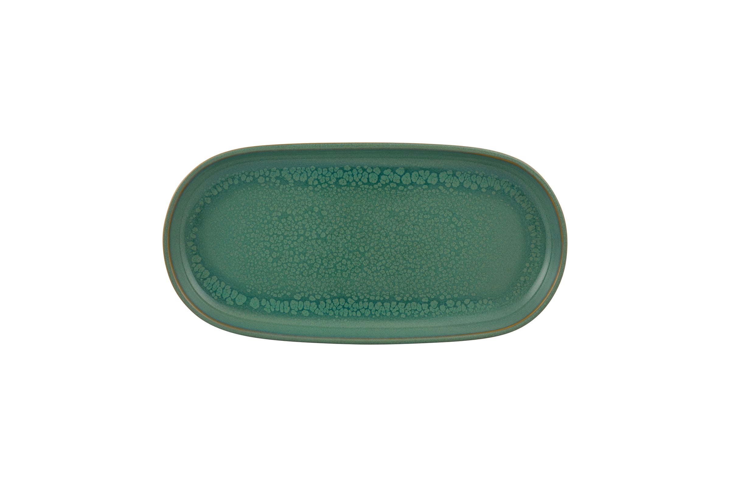 Plat oval - Grès Ø 30x15x3 cm - Gemstone ( E02967 ) (12 X 1 unité )