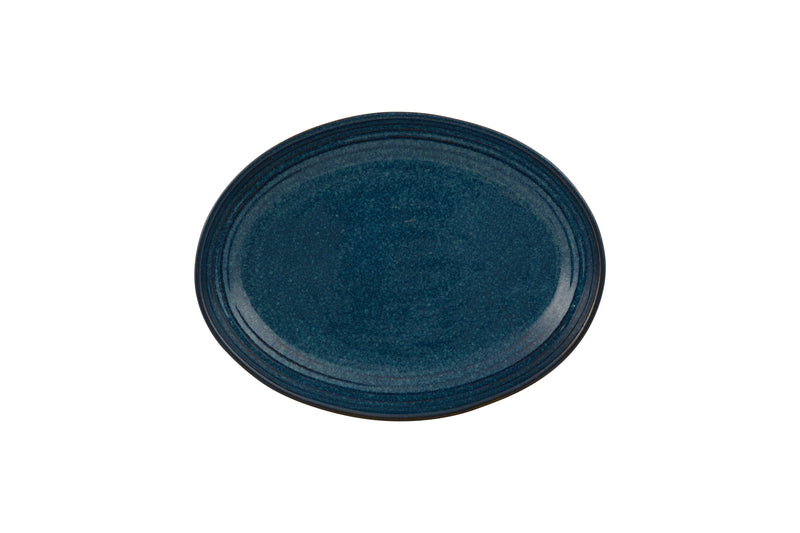 Assiette oblong - Grès Ø 27x20x4,5 cm - Gemstone (12 X 1 unité )