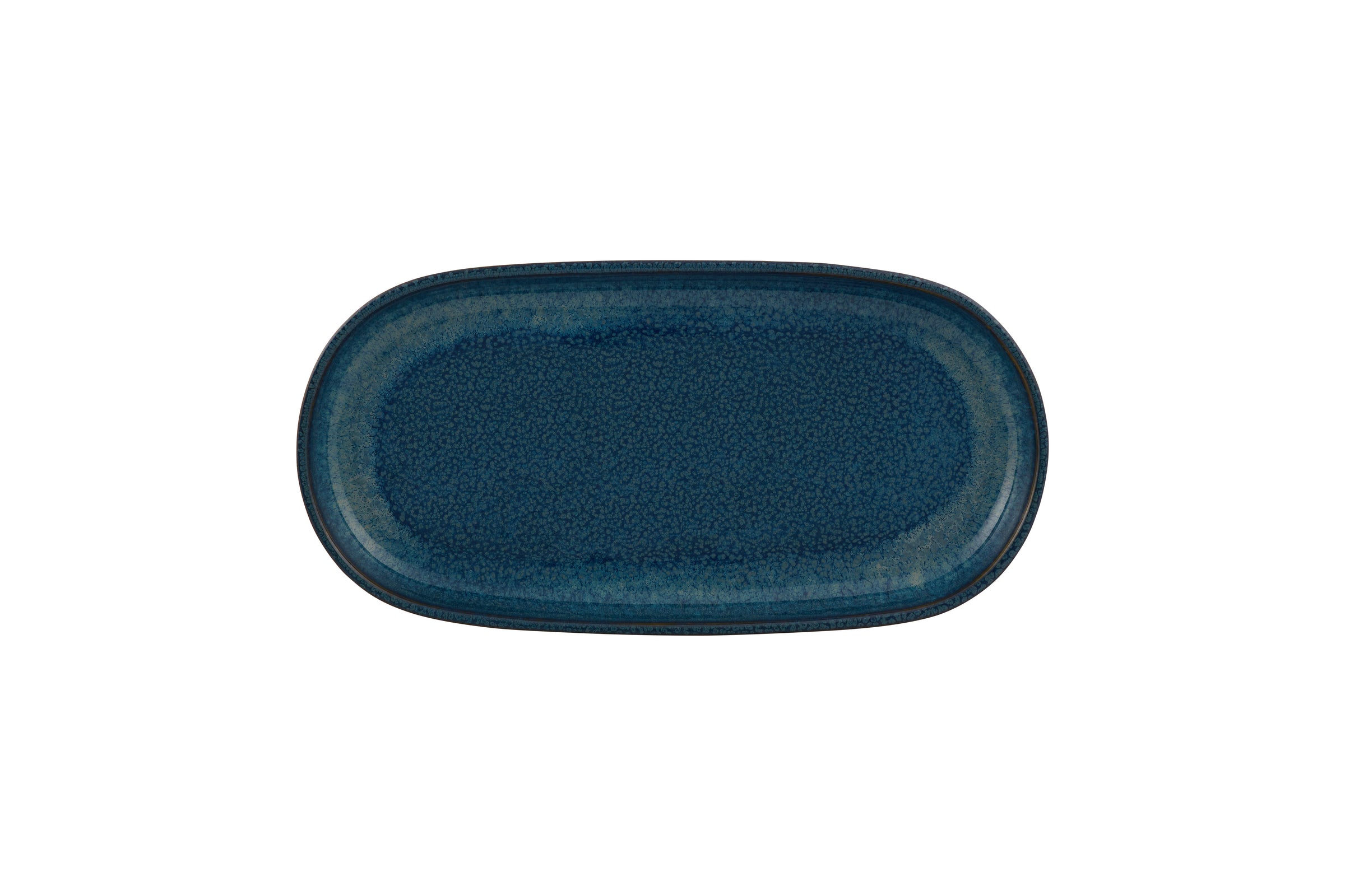 Plat oval - Grès Ø 30x15x3 cm - Gemstone ( E02983 ) (12 X 1 unité )