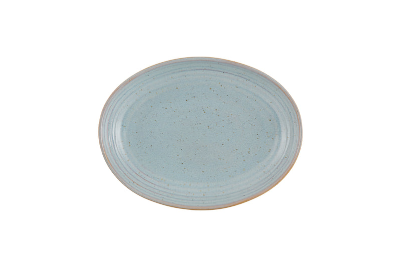Assiette oblong - Grès Ø 27x20x4,5 cm - Gemstone (12 X 1 unité )