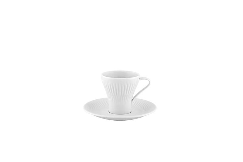 Tasse café + soucoupe  - Porcelaine 10,6 cl - Utopia (4 X 1 unité ) - 050230