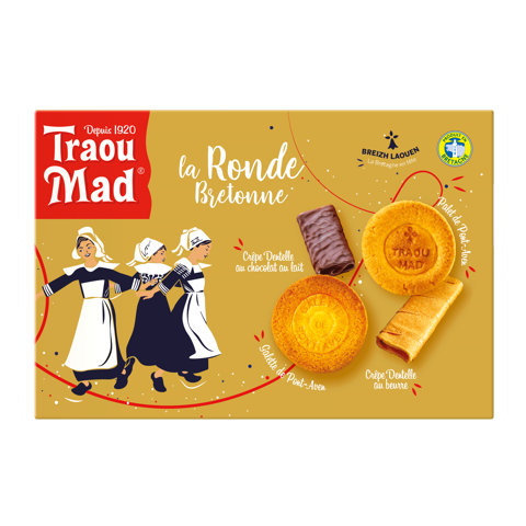Coffret d'assortiment de biscuits La Ronde Bretonne - 245g