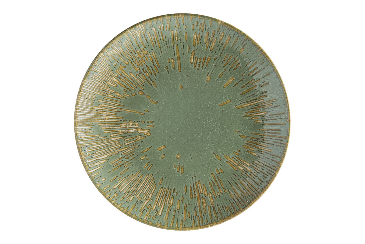 Assiette plate - Porcelaine  Ø 27cm - Sage - Snell ( 988551 ) (12 X 1 unité )