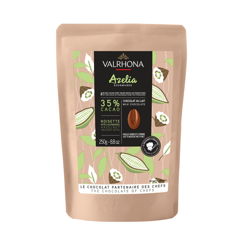 Azelia Hazelnut Milk Chocolate Beans 35% - 250G