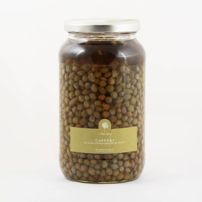 Câpres à l'huile d'olive de petit calibre - 100g