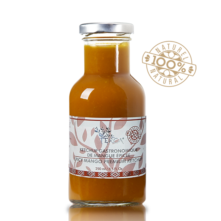 Ketchup gastronomique de mangue épicée - 25cl