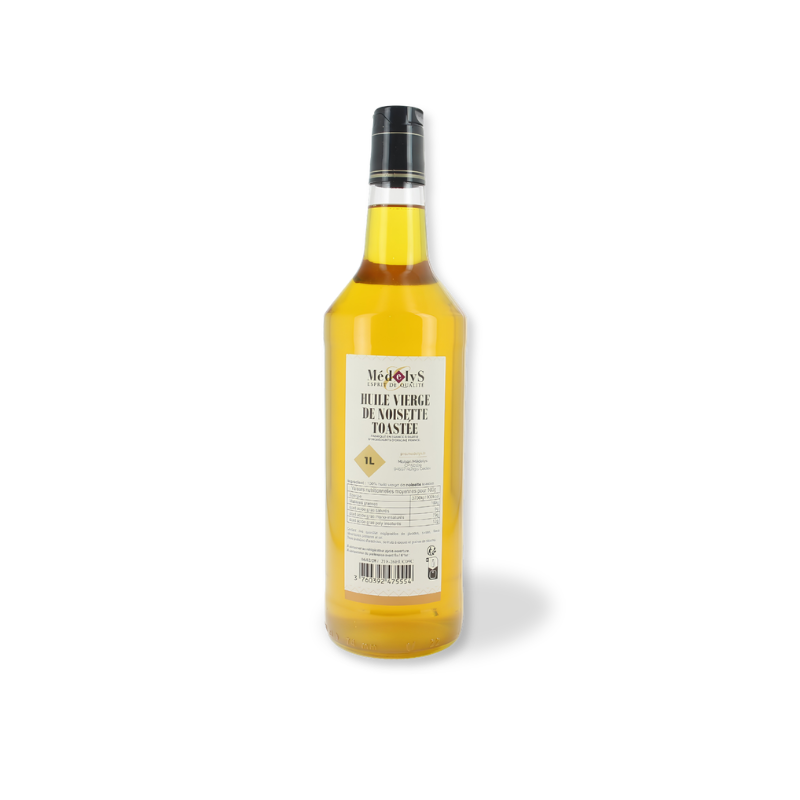 Huile vierge de noisette toastée Médelys - 1L