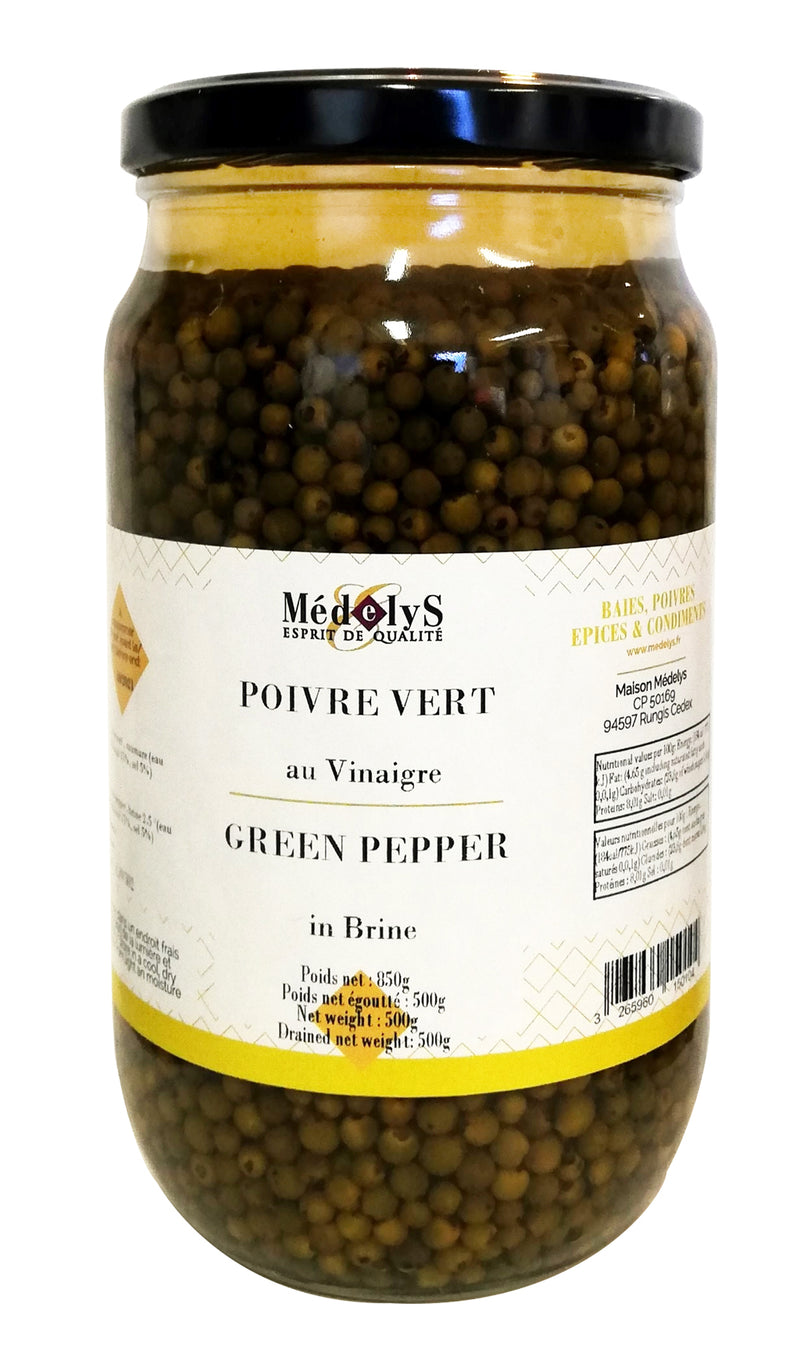 Green Madagascar Pepper Vinegar - 850Ml - 500G Drained