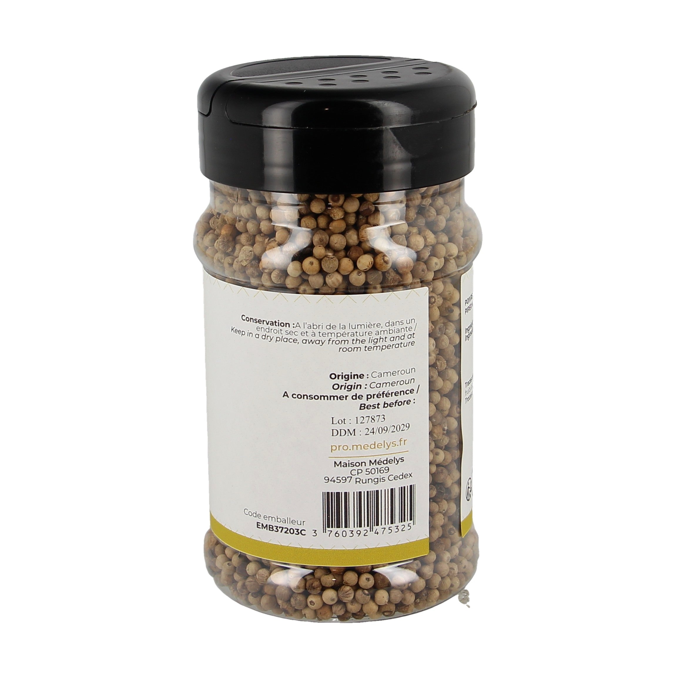 Poivre blanc Penja fumé - 200g