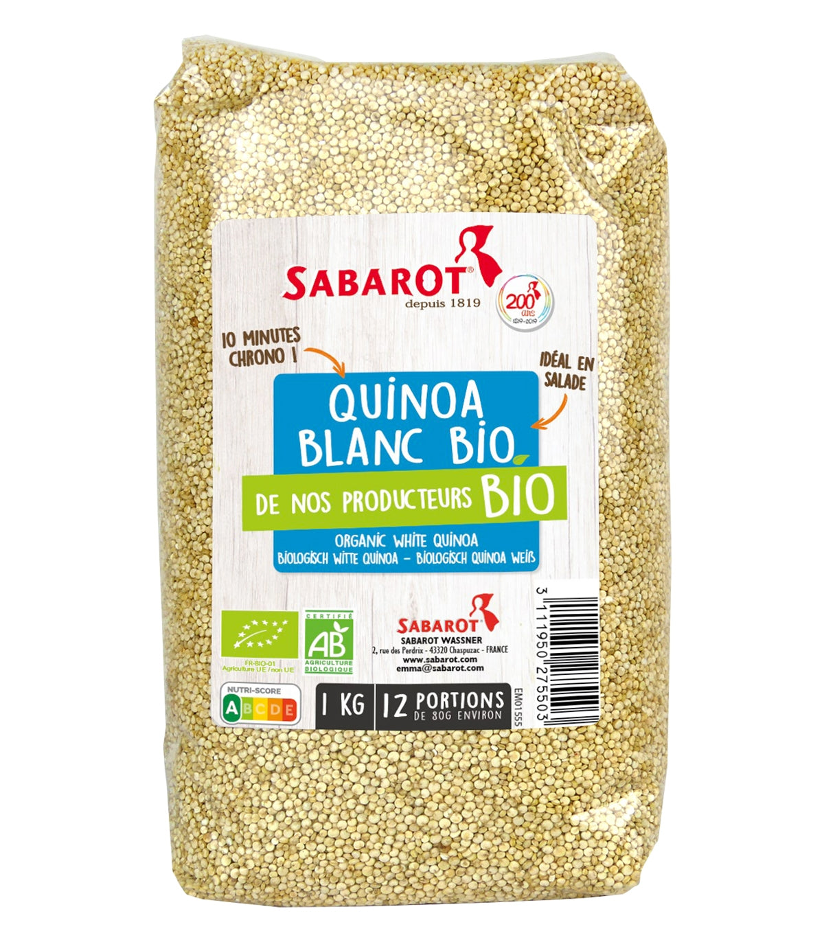 Quinoa blanc - 1Kg
