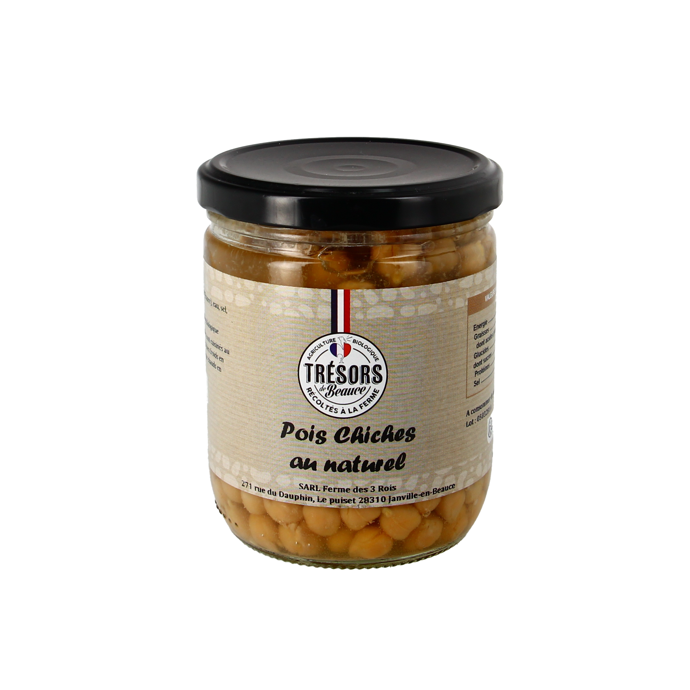 Pois chiche au naturel (310g net égoutté) - 430g